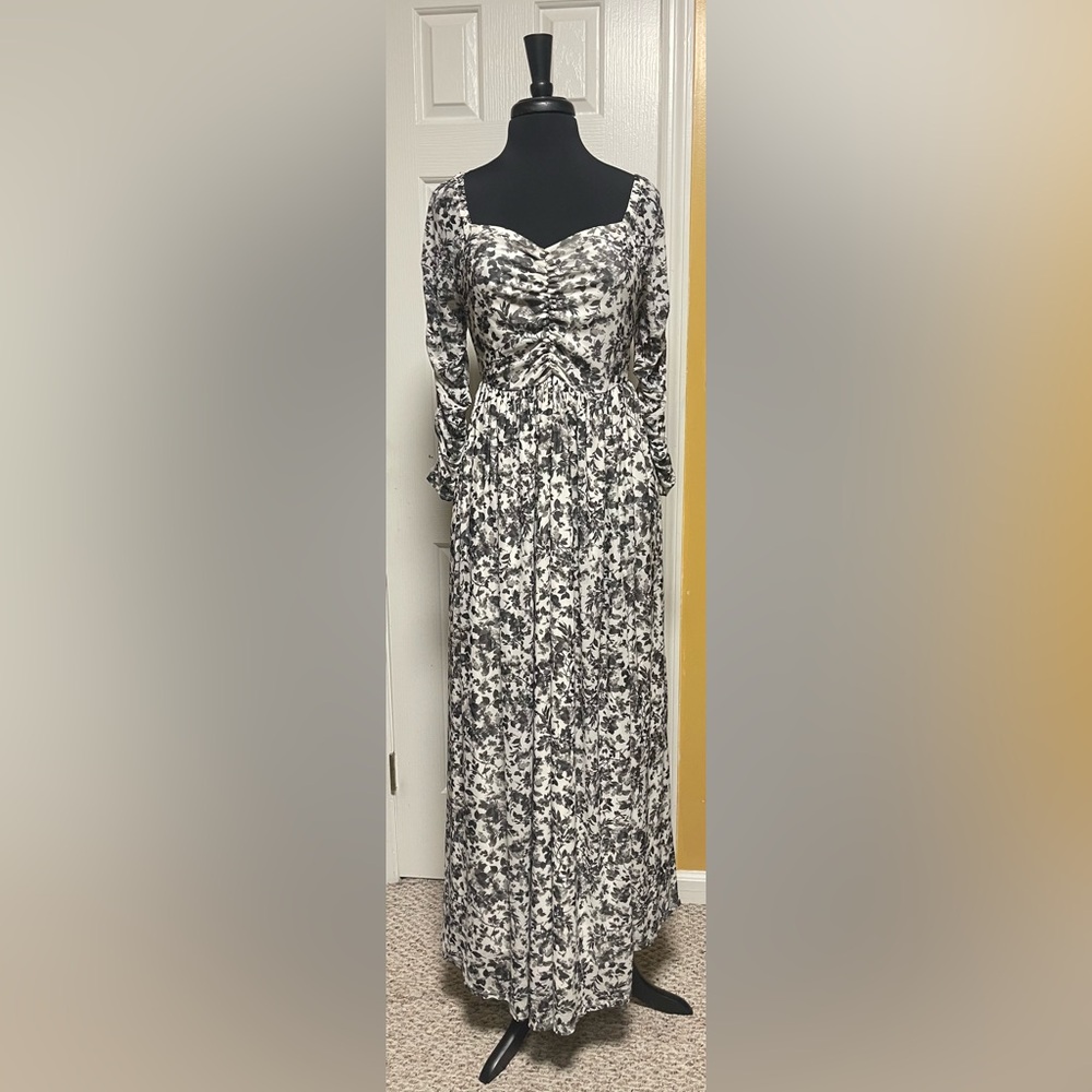 Torrid Black and White Floral Maxi Dress
